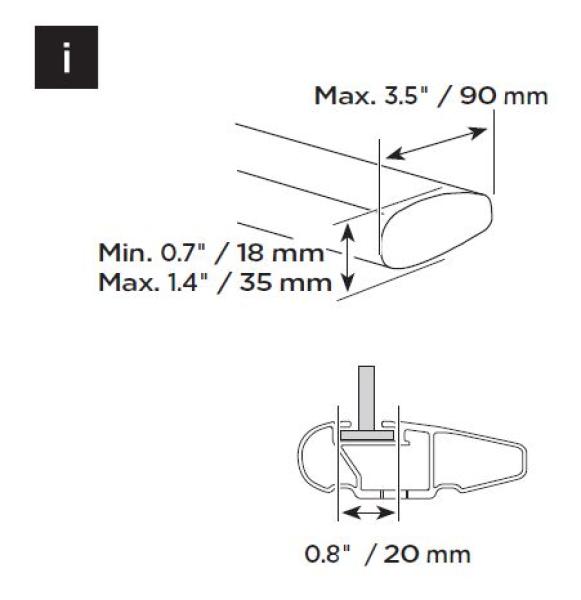 Komplettset Thule Omnistor 3200 für Thule Dachgepäckträger - Roof Rack (auch Wingbar)
